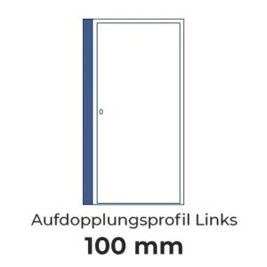 Aufdopplungsprofil Links 100 mm
