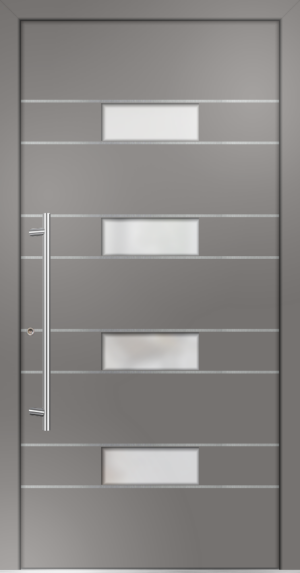 metaku Collection-H205_graualuminium 9007 FS_Aufsatzfüllung